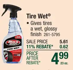 Menards Tire Wet offer