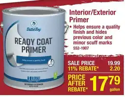 Menards Interior/Exterior Primer offer