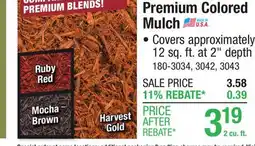 Menards Premium Colored Mulch offer