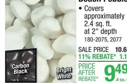 Menards Beach Pebble offer