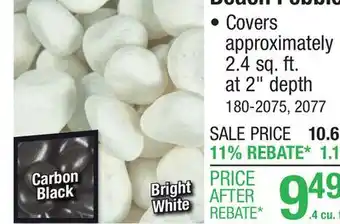 Menards Beach Pebble offer