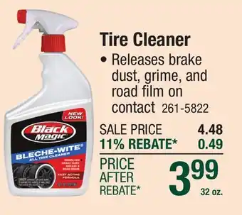 Menards Tire Cleaner offer