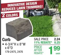 Menards Curb offer