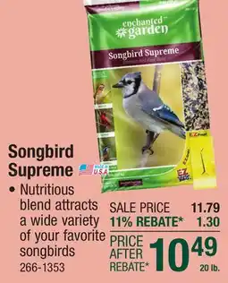 Menards Songbird Supreme offer