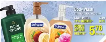 Menards Body Wash offer