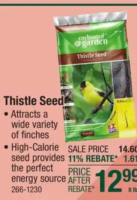 Menards Thistle Seed offer