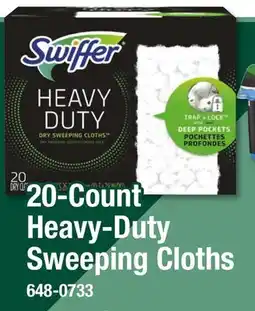 Menards 20-Count Heavy-Duty Sweeping Cloths offer