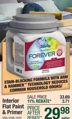 Menards Interior Flat Paint & Prime offer