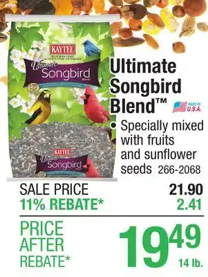Menards Ultimate Songbird Blend offer