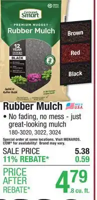 Menards Rubber Mulch offer