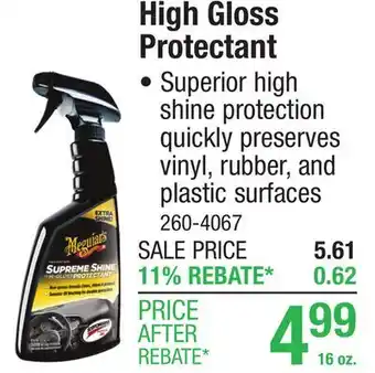 Menards High Gloss Protectant offer