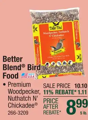 Menards Better Blend Bird Food offer