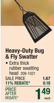 Menards Heavy-Duty Bug & Fly Swatter offer