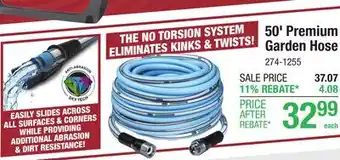 Menards 50' Premium Garden Hose offer