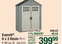 Menards Everett 6 x 3 Resin offer