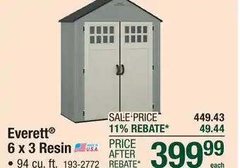 Menards Everett 6 x 3 Resin offer