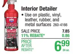 Menards Interior Detailer offer
