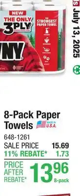 Menards 8-Pack Paper Towels offer