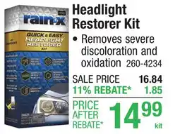 Menards Headlight Restorer Kit offer