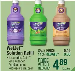 Menards WetJet Solution Refill offer