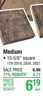 Menards Medium offer