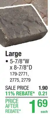 Menards Large offer