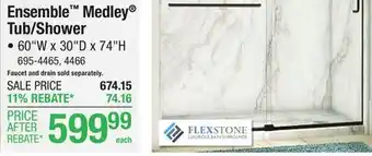 Menards Ensemble Medley Tub/Shower offer