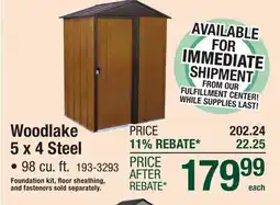 Menards Woodlake 5 x 4 Steel offer