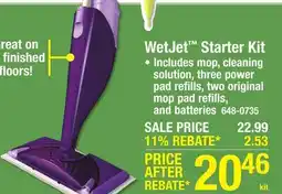 Menards WetJet Starter Kit offer
