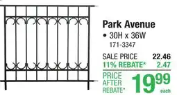 Menards Park Avenue No-Dig Panels offer