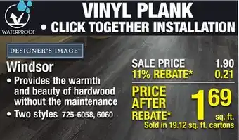Menards Windsor offer