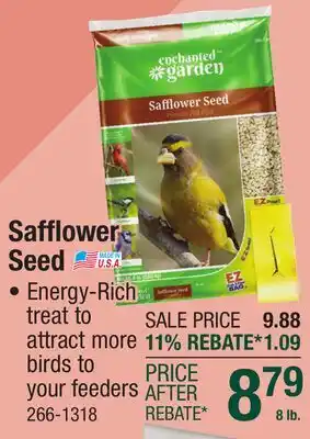 Menards Safflower Seed offer