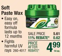 Menards Soft Paste Wax offer