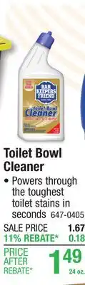 Menards Toilet Bowl Cleaner offer