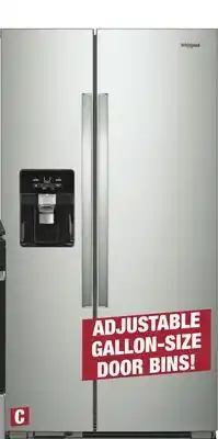 Menards 24.5 cu. ft. Side-by-Side Refrigerator offer