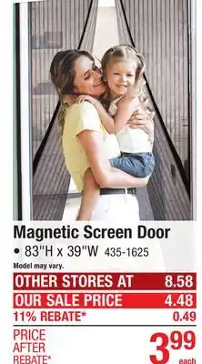 Menards Magnetic Screen Door offer
