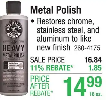 Menards Metal Polish offer