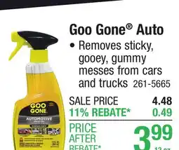 Menards Goo Gone Auto offer