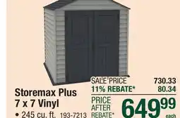 Menards Storemax Plus 7 x 7 Vinyl offer