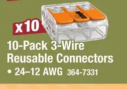 Menards 10-Pack 3-Wire Reusable Connectors offer