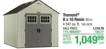 Menards Tremont 8 x 10 Resin offer