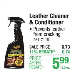 Menards Leather Cleaner & Conditioner offer