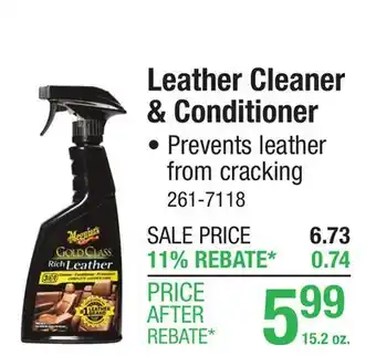 Menards Leather Cleaner & Conditioner offer