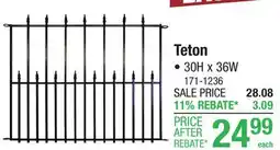 Menards Teton No-Dig Panels offer