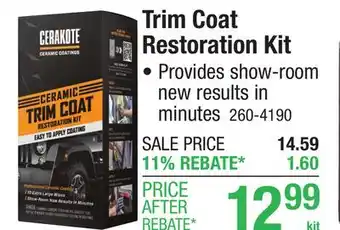 Menards Trim Coat Restoration Kit offer