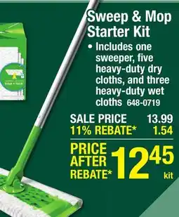 Menards Sweep & Mop Starter Kit offer