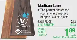 Menards Madison Lane offer