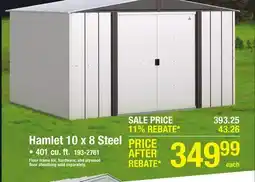 Menards Hamlet 10 x 8 Steel offer