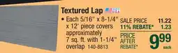 Menards Textured Lap offer