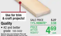 Menards Quality offer